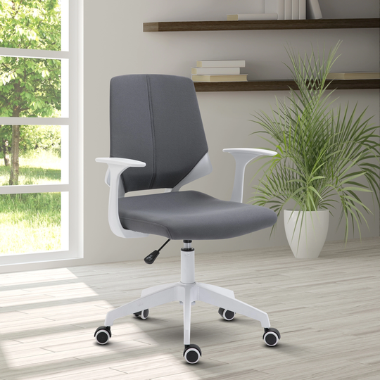 GZMR Grey Height Adjustable Mid Back Office Chair