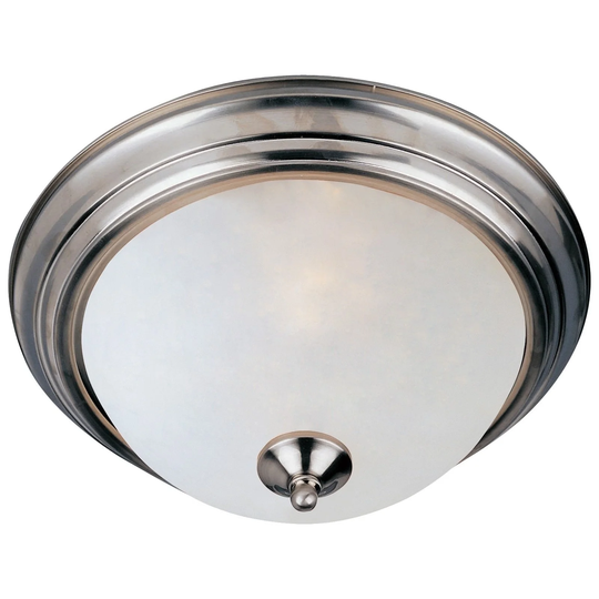 Maxim Iron Shade 1-light Nickel Essentials 584x Flush Mount Light