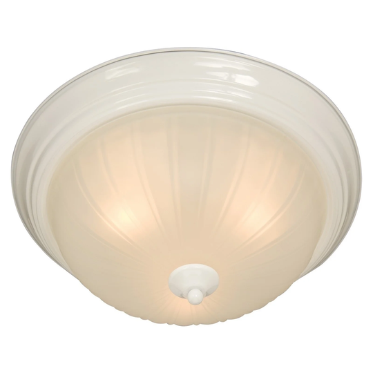 Maxim Frosted Shade 3-light White Essentials 583x Flush Mount Light