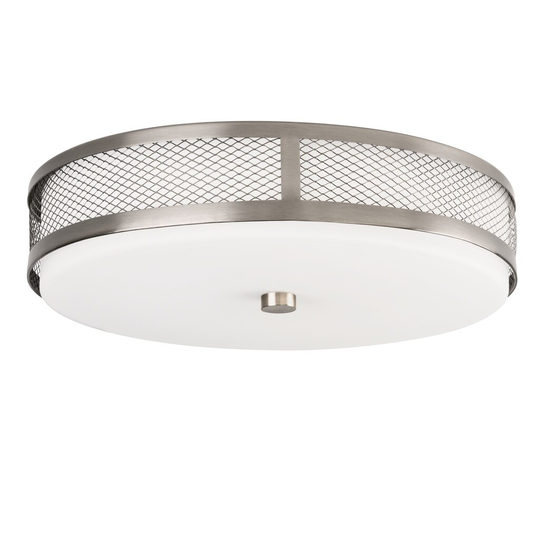 Kichler Lighting Ceiling Space Collection 1-light Brushed Nickel LED Flush Mount - Brushed nickel