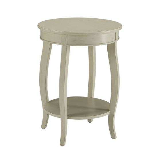 Fashionable Side Table, Antique White - 24 H x 18 W x 18 L Inches