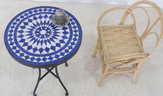 Mosaic Table Garden Table Moroccan Garden Seat Mosaic Bistro Patio Art End Round Side Dining Outdoor