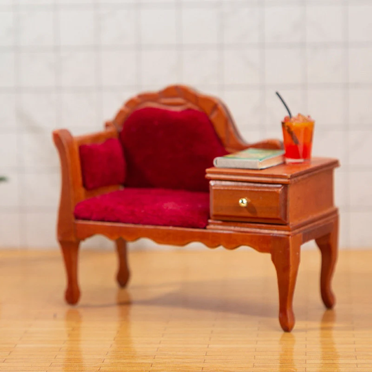 112 Dollhouse Miniature Furniture Sofa Drawer Cabinet Model Doll House Mini Accessories Living Room Kids Toy
