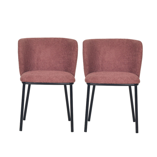 Fabric Upholstered Accent Chair with Metal Legs - 19.6"L x 20.3"W x 29.4"H
