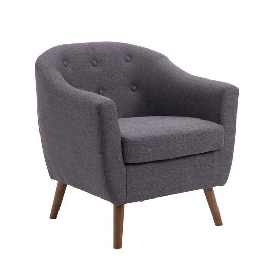 Carson Carrington Junsele Linen Upholstery Club Accent Chair