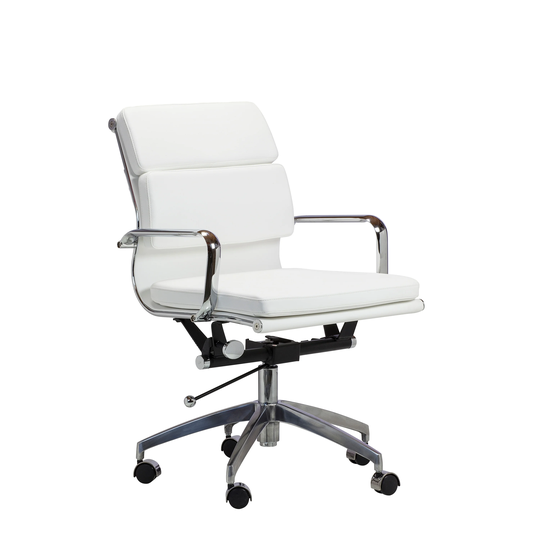 White Leather Office Chair