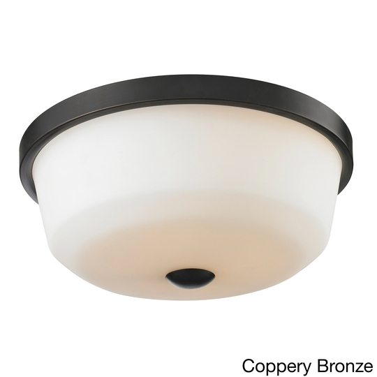 Avery Home Lighting Montego 3-light Matte Opal Glass Flush Mount