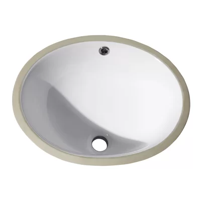 Ceramic Oval Undermount Bathroom Sink