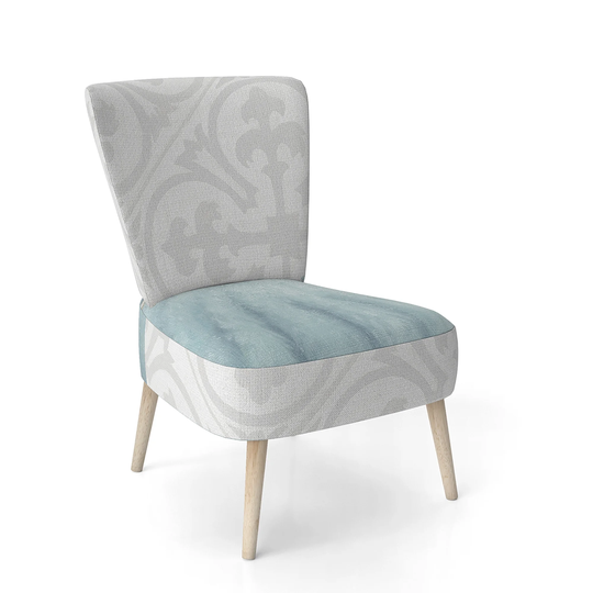Designart 'Glam Cosmetics Blue Bag' Upholstered Glam Accent Chair