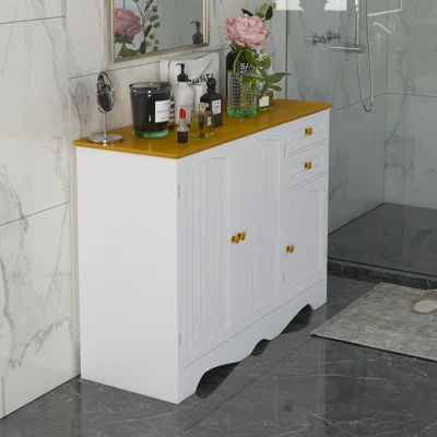 White Kitchen Buffet Pantry Cabinet Sideboard Kitchen Island