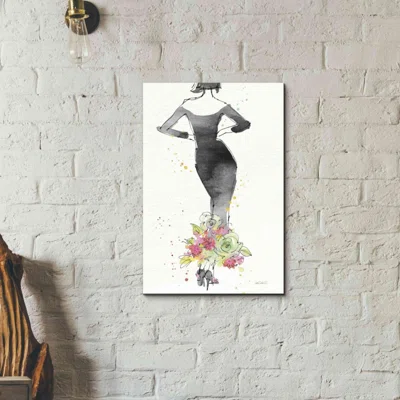 Floral Fashion I by Anne Tavoletti - Wrapped Canvas Painting Print
