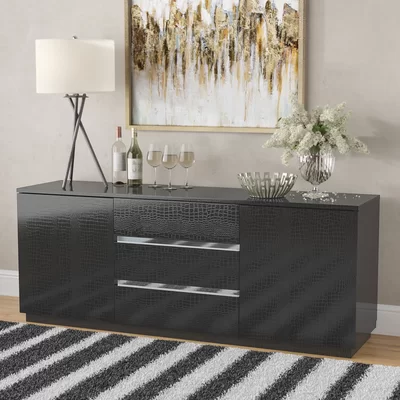 Eisner 71" Wide 3 Drawer Sideboard