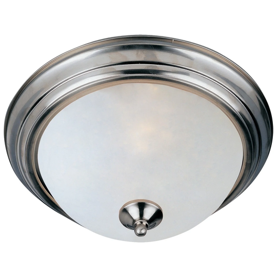 Maxim 2-light Frosted Shade Nickel Essentials 584x Flush Mount Light