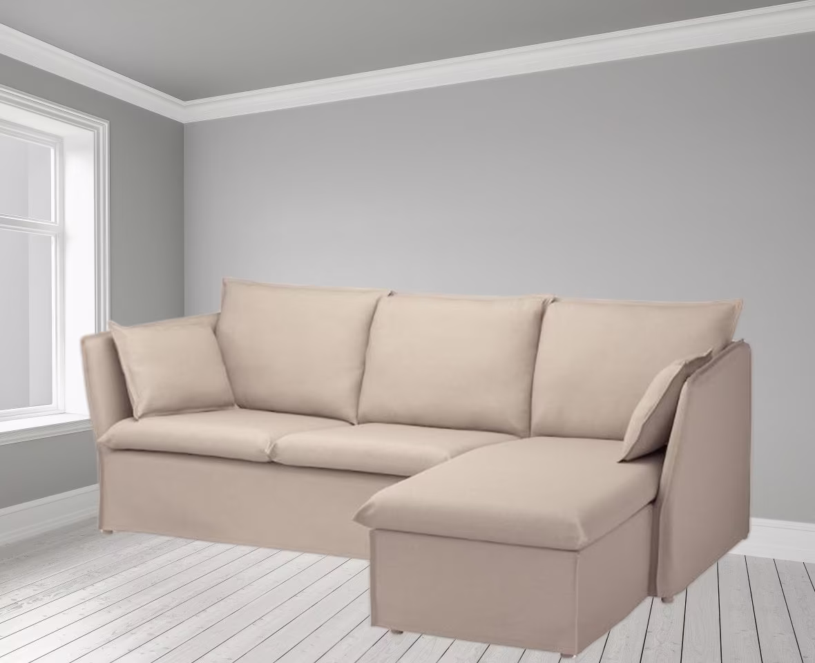 Sofa Cover For Ikea Backsalen 3 Seater Sofa With Chaise Longue, Backsalen Cover Sofa, Slipcover