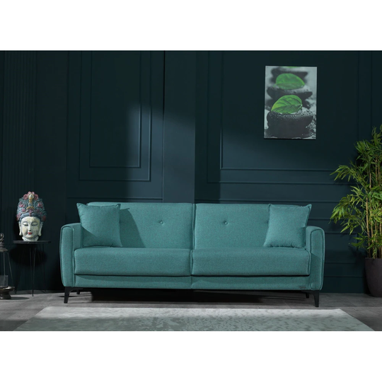 Popy 85" Square Arms Modular Convertible Sleeper Sofa