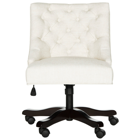 Safavieh Soho Swivel Light Cream Desk Chair - 25.2" x 27.2" x 33.9"