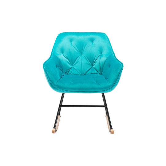 Blue Comfortable Rocking Chair Accent Chair Living Room
