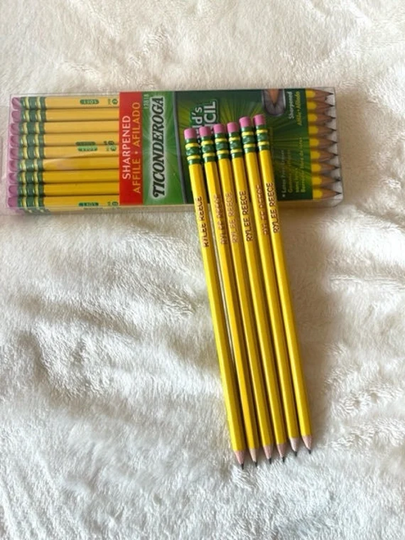 Personalized Pencils, School Supplies, Ticonderoga, Back To School, Teacher Gifts, Engraved Pencils