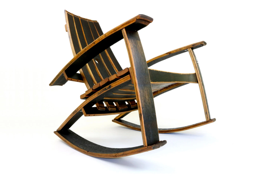 Whiskey Barrel Rocking Chair