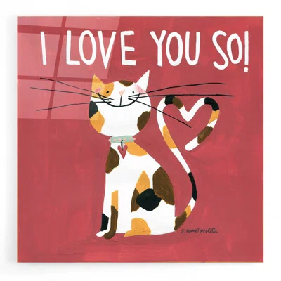 Happy Cats I Love You So by Anne Tavoletti - Unframed Painting
