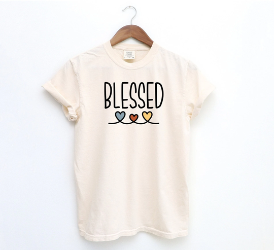 Blessed Shirt, Comfort Colors Oversized Tee, Tshirt, Gift For Girlfriend, Christian Teenage Girl Gift, Church Shirt
