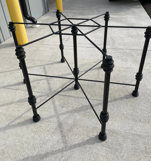 Custom Steel Hexagon Table Bases. Shapes & Sizes