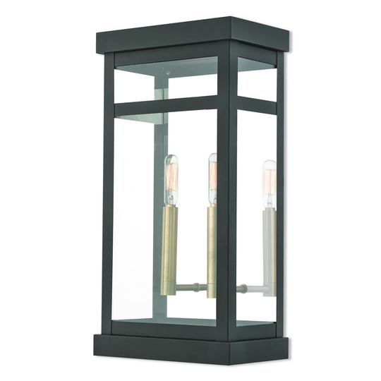 Giuseppe Lighting Two Light Outdoor Wall Lantern Hopewell Bronze - Exact Size