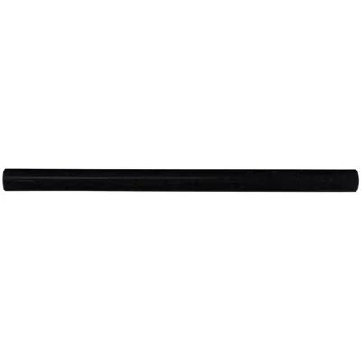 12" x 0.75" Polished Granite Pencil Liner Tile Trim in Black