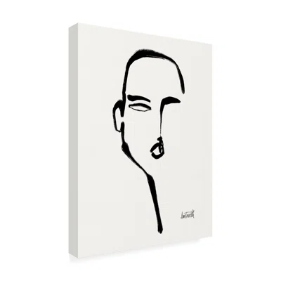 Anne Tavoletti 'Brush Portrait II' Canvas Art