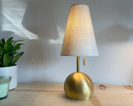 Small Table Lamp Jack Linen & Brass Accent Lamp Modern Table
