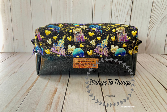 Boxy Pouch/ Cosmetic Pouch/Pencil Travel Bag