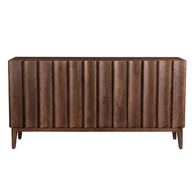70" Wide Walnut Wood Sideboard