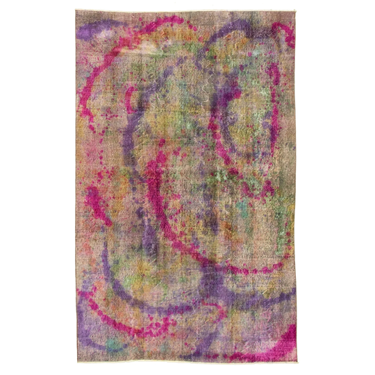 Hand-knotted Color Transition Multi Color Wool Rug - 5'4 x 8'6