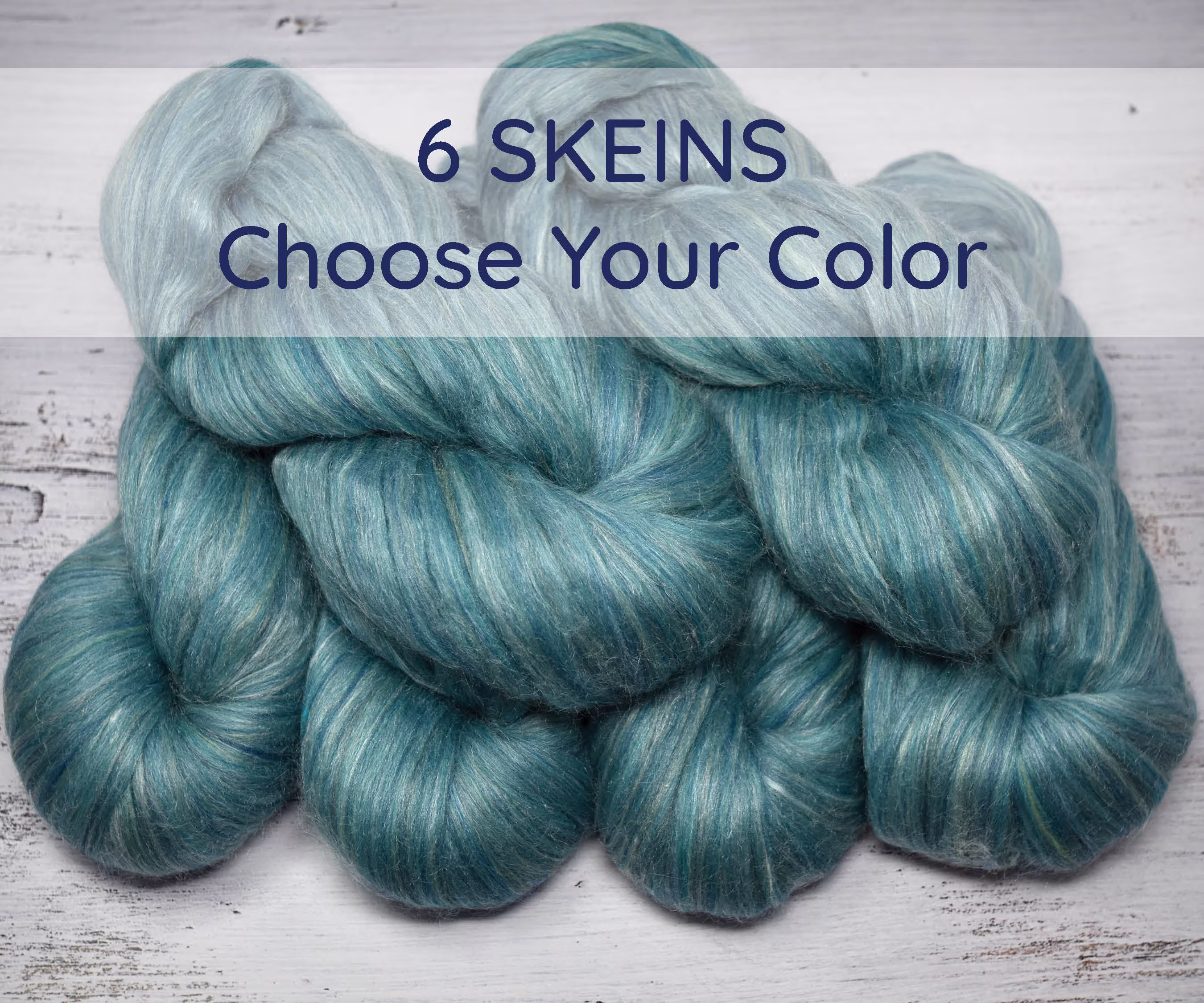 6Pack Merino Silk Pencil Roving - Pre-Drafted For Easy Spinning, Textured Weaving, Wall Hangings & Felt Painting. Choose Color