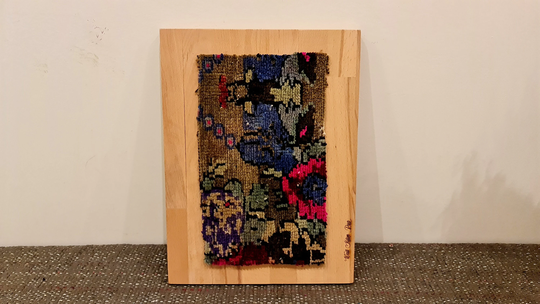 Colorful Framed Rug, Polish Wall Hanging Artwork