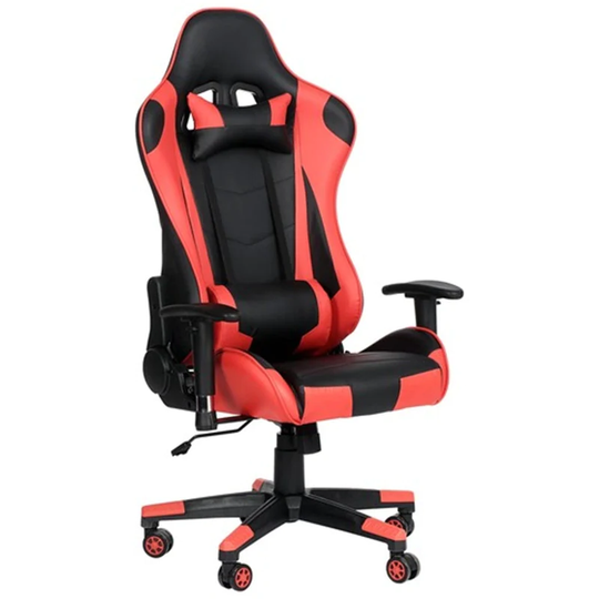 Game Chair Ergonomic Office Chair High Back PU Leather with Lumbar Cushion