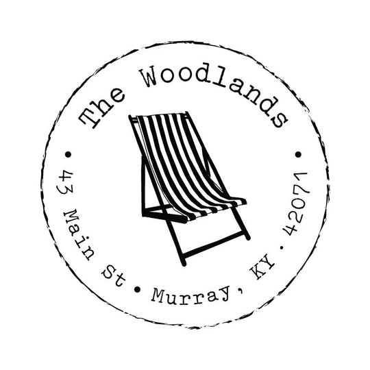 Striped Beach Chair Return Address Rubber Stamp Or Self Inking Housewarming Wedding Home Sweet Sea Sand Ocean