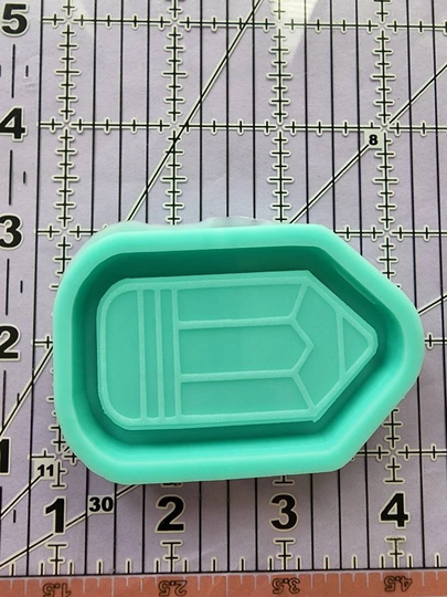 Fat Pencil Grippy Shaker/Nonshaker Silicone Mold