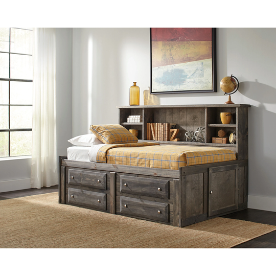 LeMarr Gunsmoke Twin 4-Drawer Storage Daybed