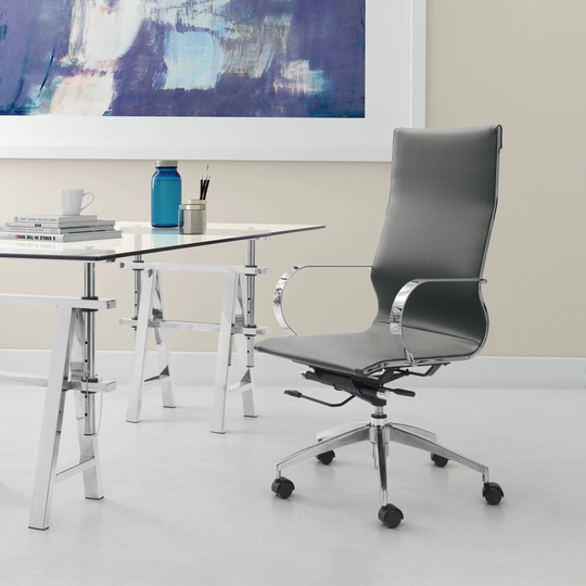 Beckford High Back Office Chair Gray