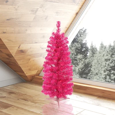 Pink Pencil Artificial Christmas Tree