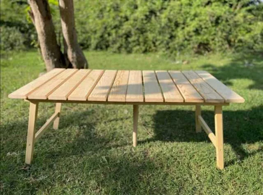 Boho Table(22Inchx44 Inch Wooden Table, Wood Coffe Boho Coffee Gift Table, Picnic Table, Boho Picnic Table, Folding Table
