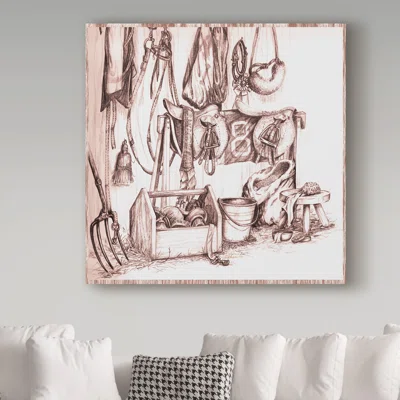 'Tac Room' Graphic Art Print on Wrapped Canvas