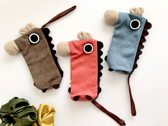 Donkey Pencil Bag, Animal Horse Pen Pouch, Cosmetic Case, Cute Case With Tail Ears