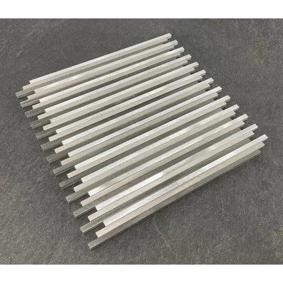 12" x 0.375" Metal Linear Mosaic Tile