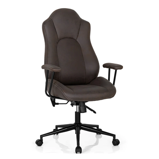 Costway High Back Ex ecutive Office Chair Adjustable Reclining Task - See Details