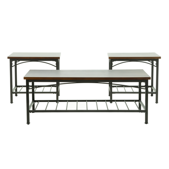 Coffee Table Set with 1 coffee and 2 End Table Sets - 48"L x 24"W x 18"H