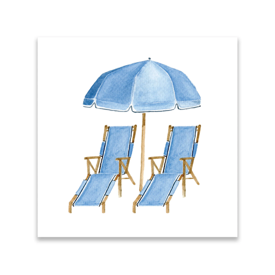 Blue Umbrella Beach Chairs