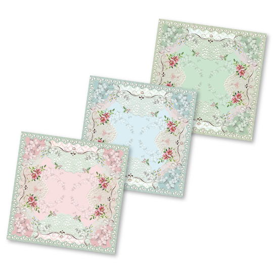3 Romantic Table Trivets Set, Washable Easy To Clean Original Unique Mats For Hot Pan, Protective