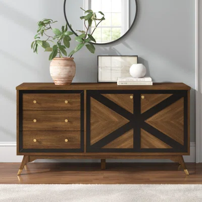 Smoak 59" Wide 3 Drawer Sideboard